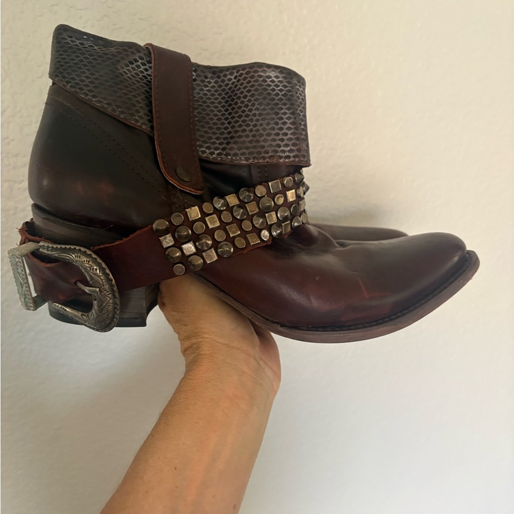 FREEBIRD by Steven Shena Ankle Boot Bootie Sz 10 - Picture 3 of 12
